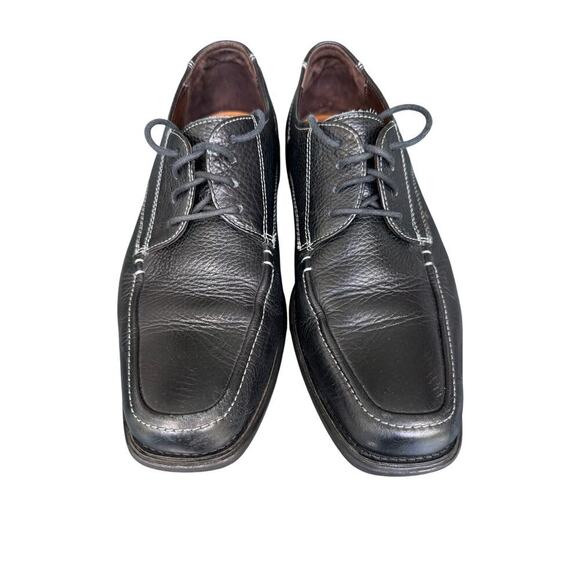 Johnston & Murphy Flex Black Leather Sheepskin Derby men's shoes size 9.5 - Picture 2 of 14